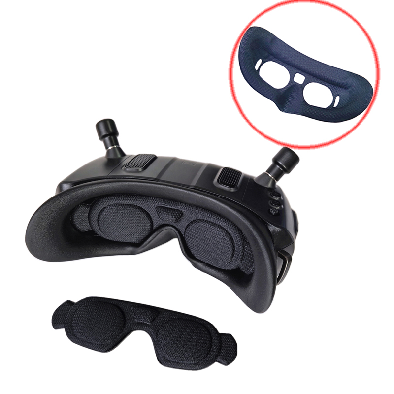Drone Controller Hood - Fpvデジタルメガネ交換用アイマスク、フォーム挿入プレートパッド、rcドローン用の黒のレンズ保護カバー、アバターhdゴーグルx