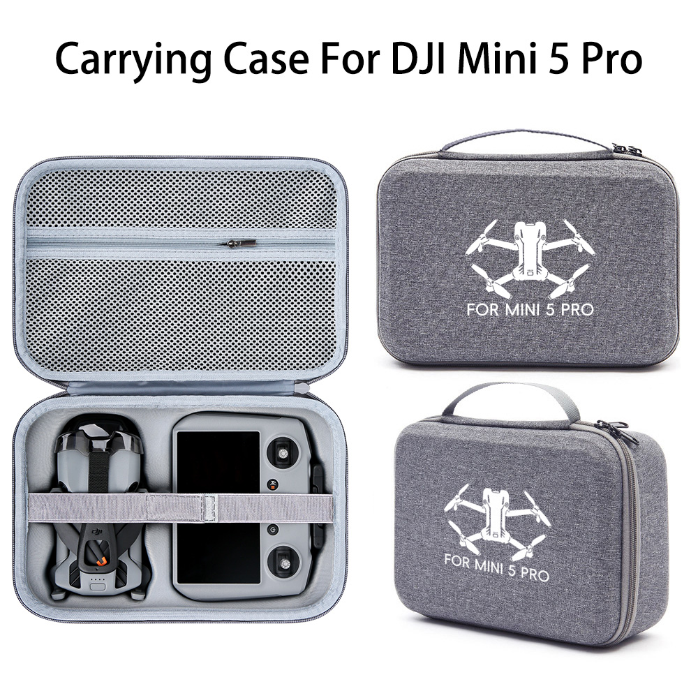 Drone Controller Hood - DJI Mini 5 Pro ドローン用収納キャリーケース デュアルバッテリーリモコンボックス