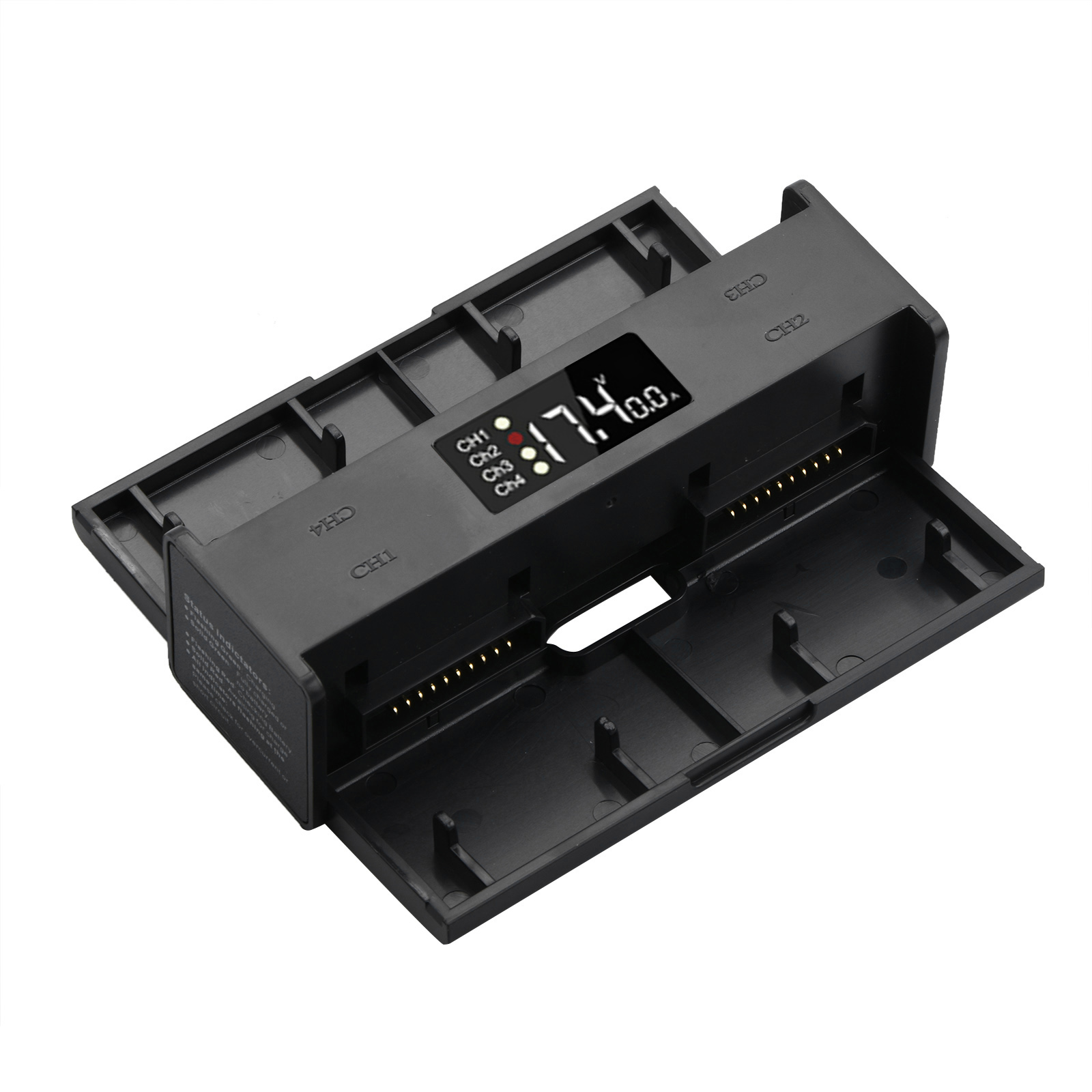 Drone Charging Hub - ミニポータブル4-in-1バッテリー充電器,デジタルLEDディスプレイ,インテリジェント充電ハブ,dji mavic 2 proズーム用