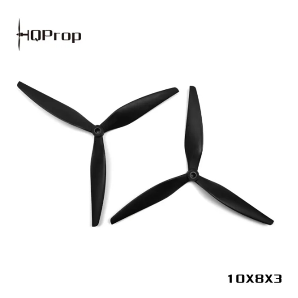 HQ マクロクワッドプロップ 10X8X3 ブラック - F - Drone Battery Adapter のレビューと価格