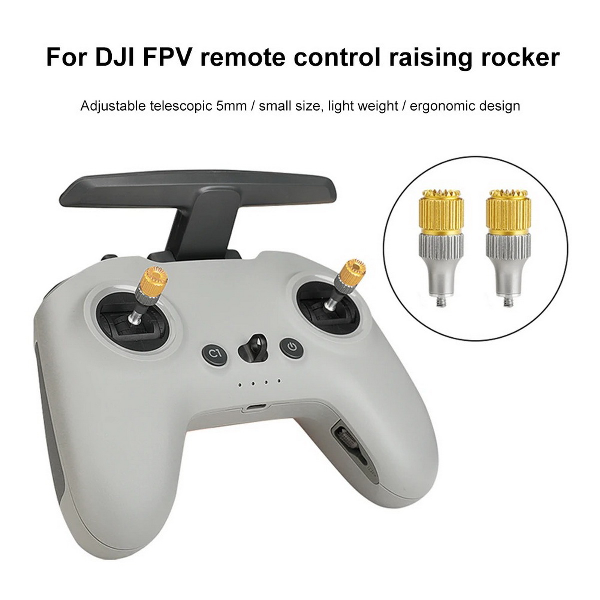 2 個 FPV リモートコントローラーラジオジンバルスティッ - Drone Control Stick のレビューと価格