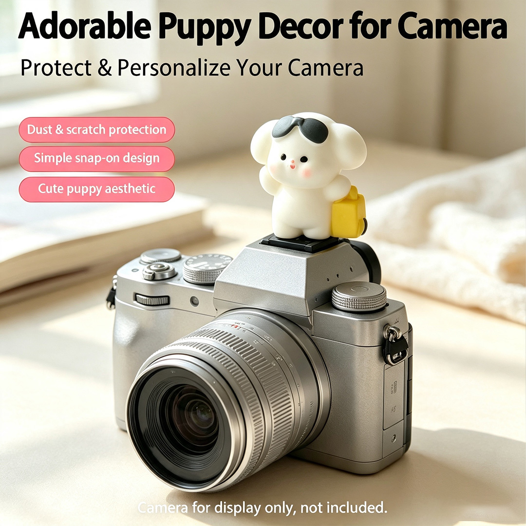 可愛い3D子犬カメラホットシューカバープロテクター Cano - Canon Camera Eos R50 のレビューと価格