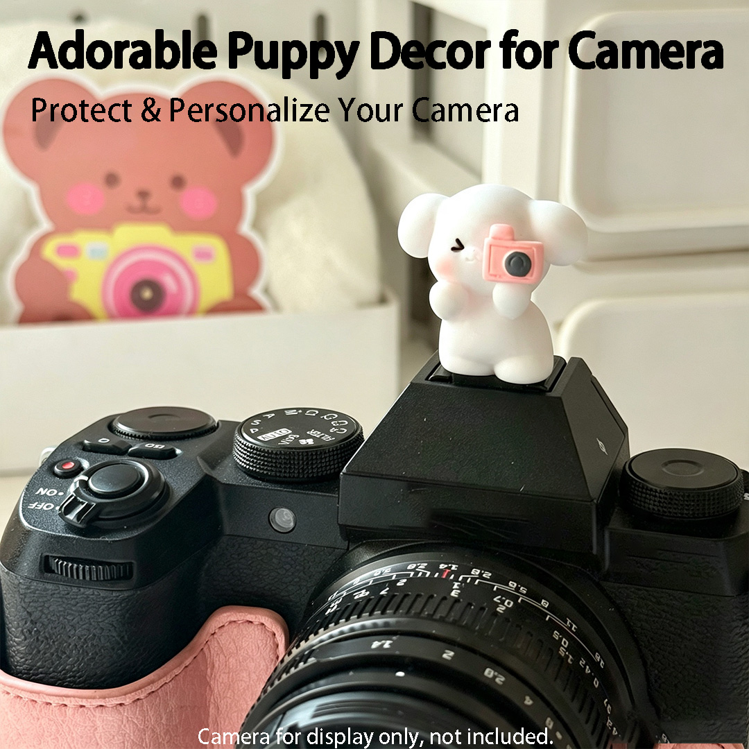 可愛い3D子犬カメラホットシューカバープロテクター Cano - Canon Camera Eos R50 のレビューと価格