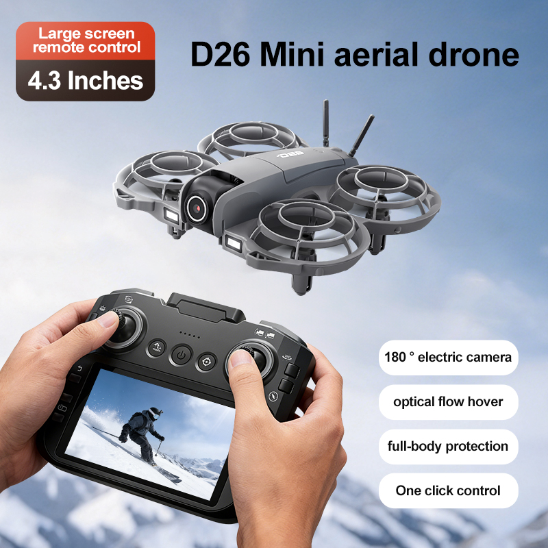 D26 ドローン 4K 空撮HD 180 °   カメラ付き - Drone Battery Charger のレビューと価格