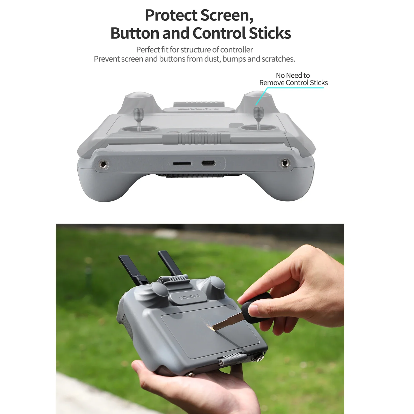 スクリーンプロテクター,Dji rc,rc 2,リモコン,日 - Drone Sun Shade のレビューと価格