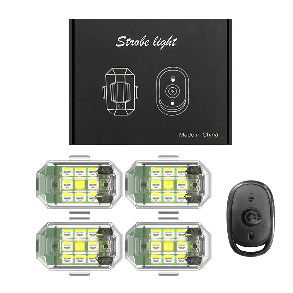 1/2/4 個ワイヤレス LED ドローンストロボライトオー - Drone Beacon Light のレビューと価格