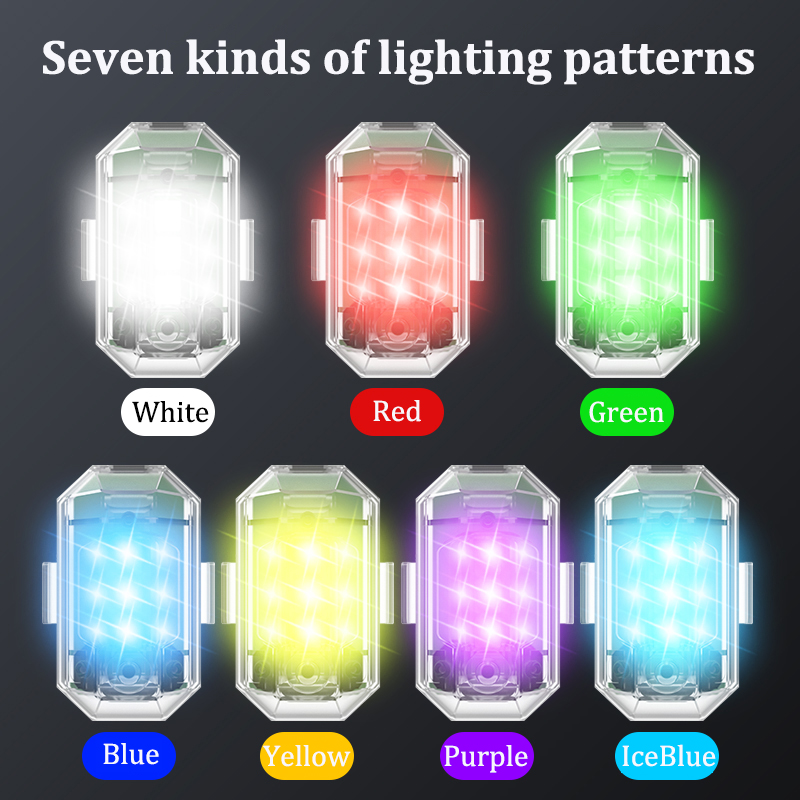 1/2/4 個ワイヤレス LED ドローンストロボライトオー - Drone Beacon Light のレビューと価格